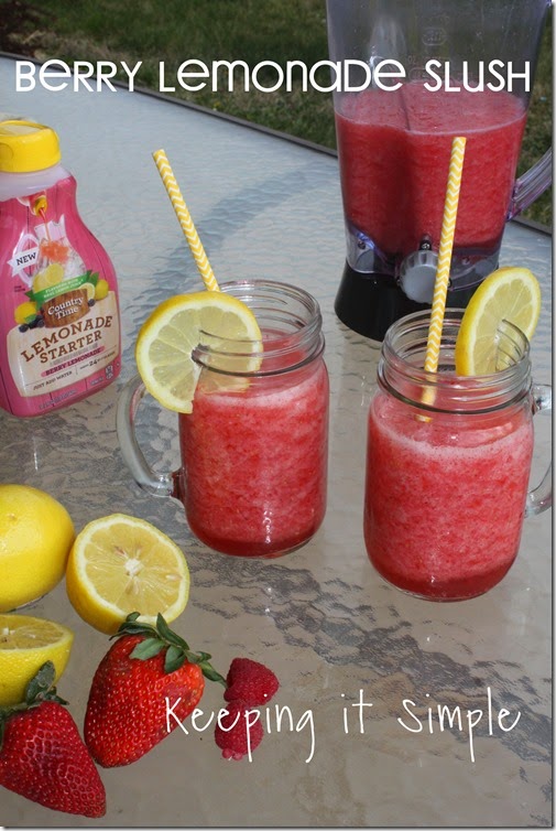 #ad Amazing-Berry-Lemonade-Slush #PourMoreFun