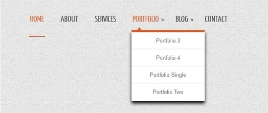 Thesis custom drop down menu