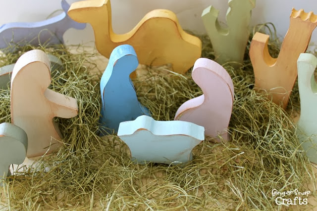 hand painted nativity #ad