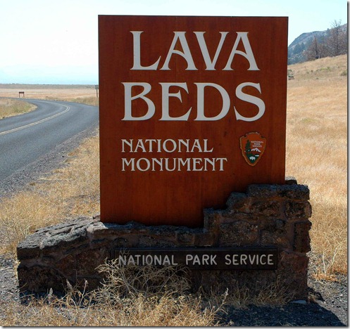 Lava Beds Sign