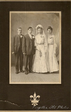 Pr Antiques Wedding 1904 to 1906almost matching dresses