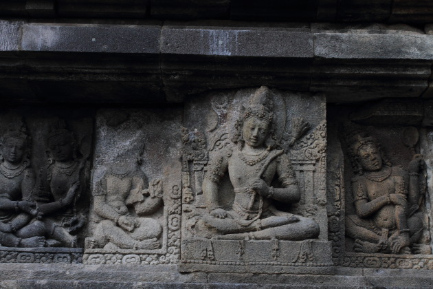 Sculptures on the Shiva Temple, Prambanan, Indonesia