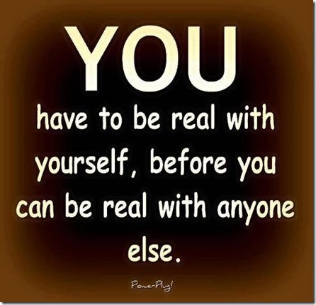 real with yourself