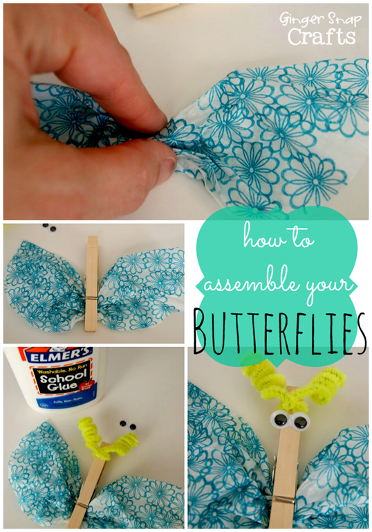 how to make coffee filter butterflies