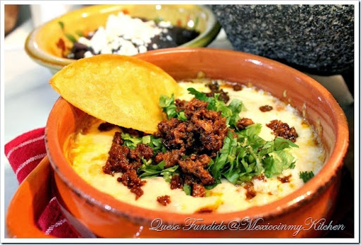 Queso Fundido With Chorizo Recipe | Mexican Food Recipes