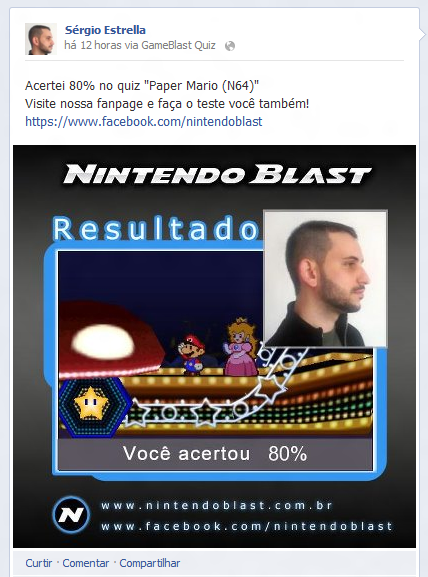 Teste seus conhecimentos sobre Nintendo com o jogo Quiz N-Blast, no  Facebook! - Nintendo Blast