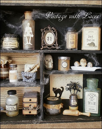 Halloween Apothecary Cabinet