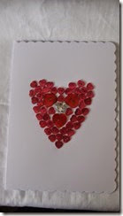 Card with Sues Heart Buttons WI