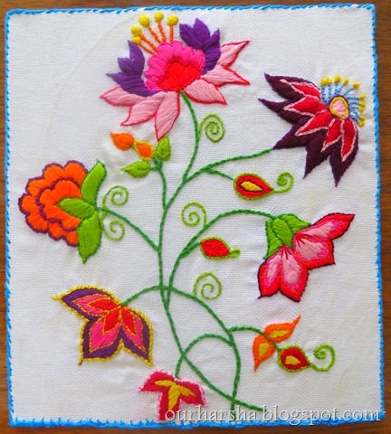 Flower embroidery