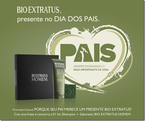 Promoção Bio Extratus Dia dos Pais.