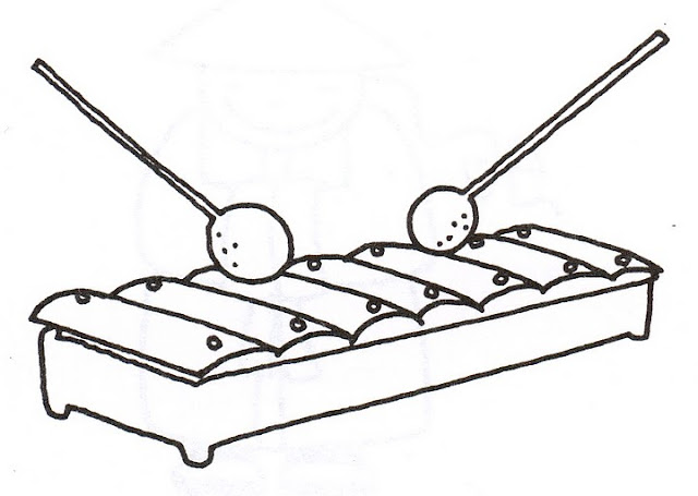 Download XYLOPHONE COLORING PAGES