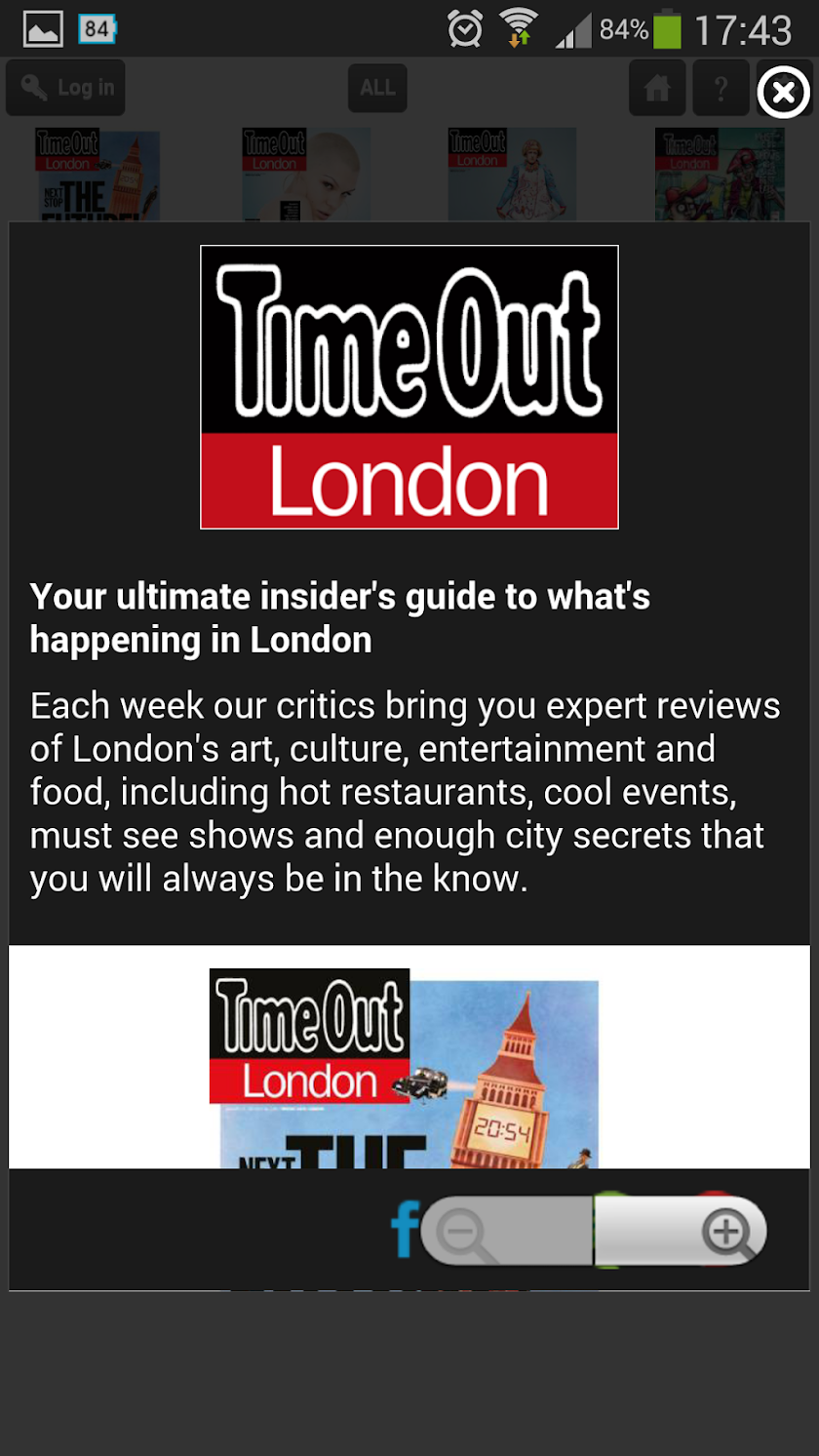 Time Out London Magazine Screen 2