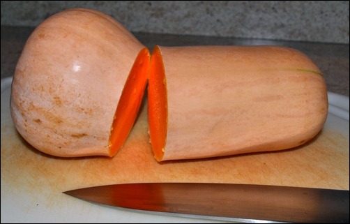cut butternut squash