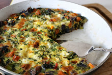 Frittata of Kale with Sweet and Purple Potato