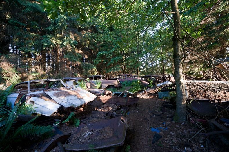 Chatillon Car Graveyard in Belgium