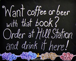 Beer or Coffee at Mt. Cloud Bookshop