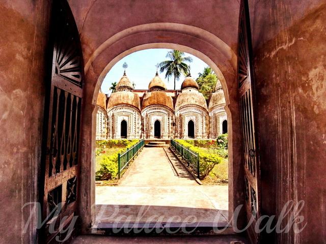 Entrance doorway to Rajbari Temples, Kalna, West Bengal