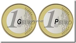 GEURO Nova moeda PEURO logo a seguir. Mai 2012