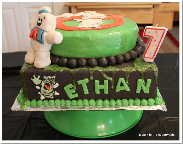 ghostbusters birthday party cake