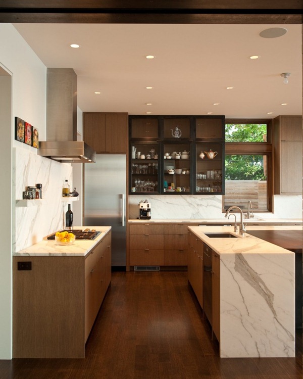 cocina-con-marmol-moderna-integrada-al-salon cocina-con-marmol-moderna-integrada-al-salon