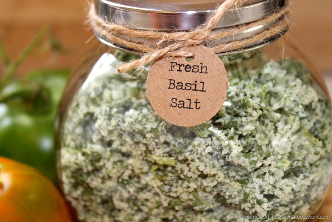 Fresh Basil Salt via homework (23)
