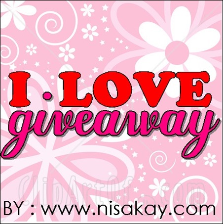 I LOVE GIVEAWAY by www.nisakay.com
