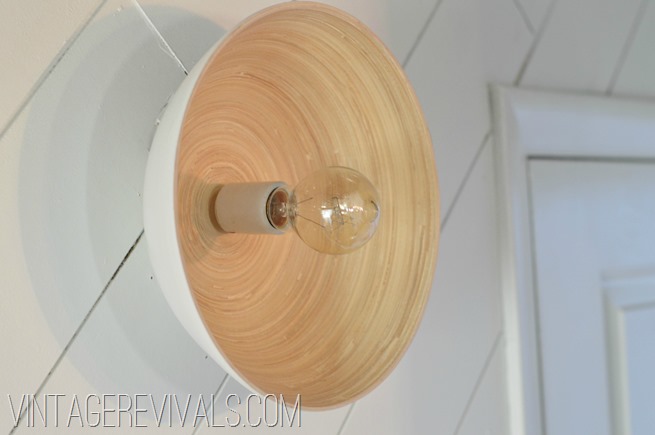 How To Make A Light Out Of A Bowl @ Vintage Revivals-2-2