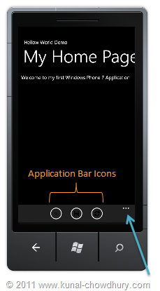 Windows Phone 7 (Mango) Tutorial - 4 - Application Bar