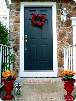 DIY Newlyweds: DIY Home Decorating Ideas & Projects: Fall Door Decor