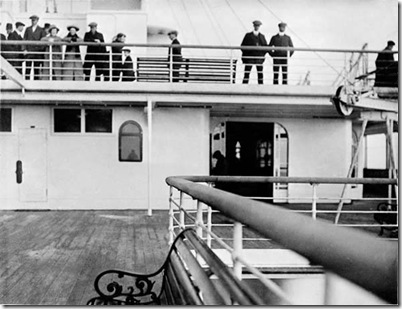 Titanic Verandah, Second Class deck above.