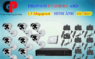 báo giá lắp đặt trọn gói 8 camera ahd 960p