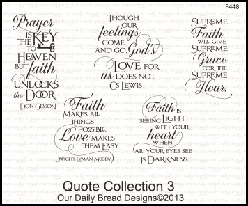 Quote Collection 3, Our Daily Bread designs, ODBD Anniversary