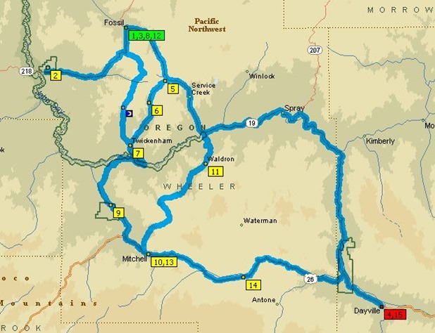 map fossil beds