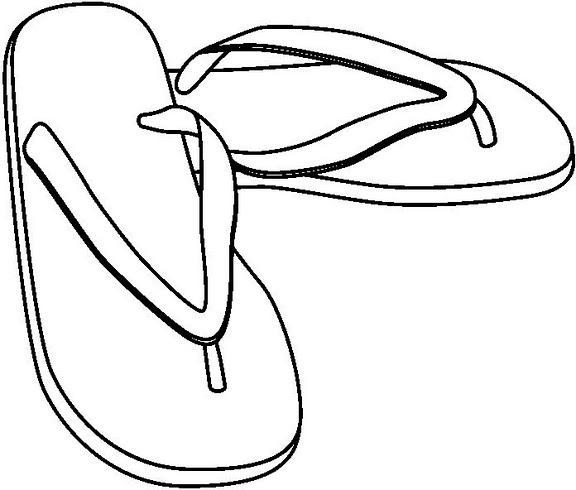 Dibujos De Chanclas Para Colorear Dibujos De Chanclas Para Colorear