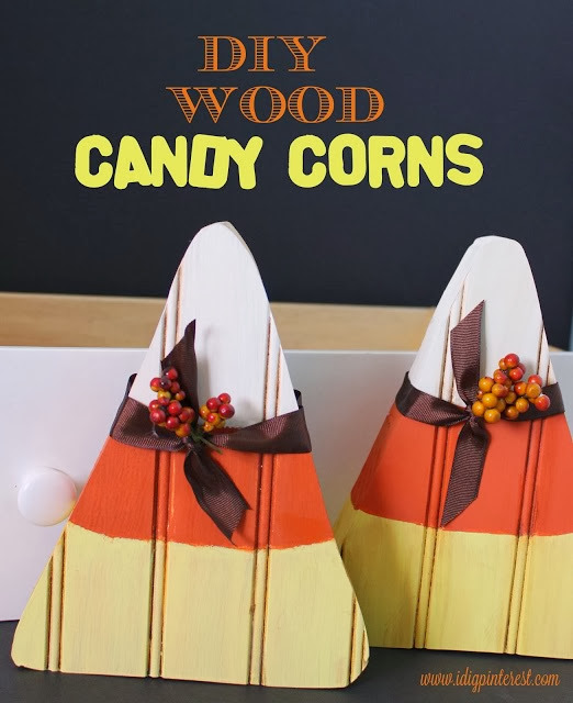 wooden candy corn