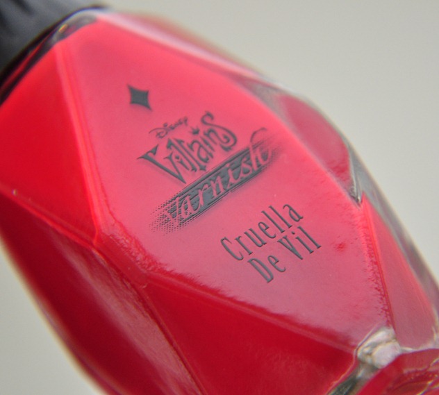 Disney villains designer collection nail polish cruella de vil swatch NOTD red