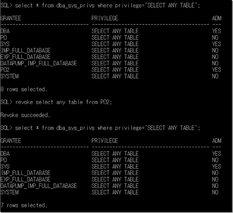Oracle Privilege | SQL Panda