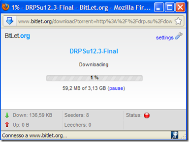 BitLet download file torrent