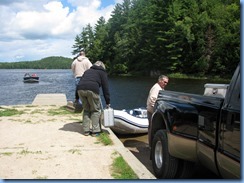 7296 Restoule Provincial Park - Stormy Lake boat launch - Bill, Janette & Peter