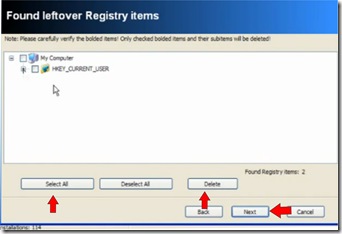 revo found leftover registry items