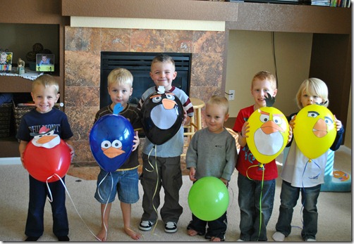 angry bird balloons