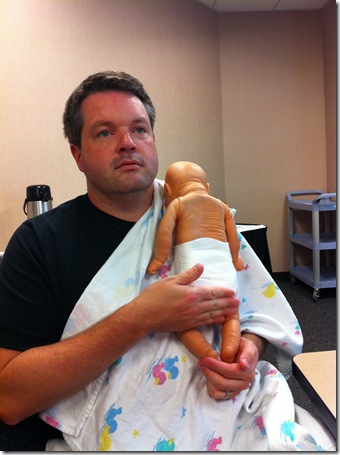 Logan in Childbirth Class