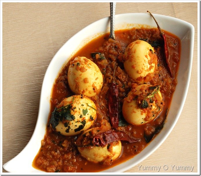 Spicy Egg Curry – Kerala Style | Yummy O Yummy