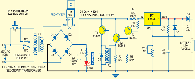 Electronics And Projects Auto Turn Off Battery Charger Auto Turn Off Battery Charger
