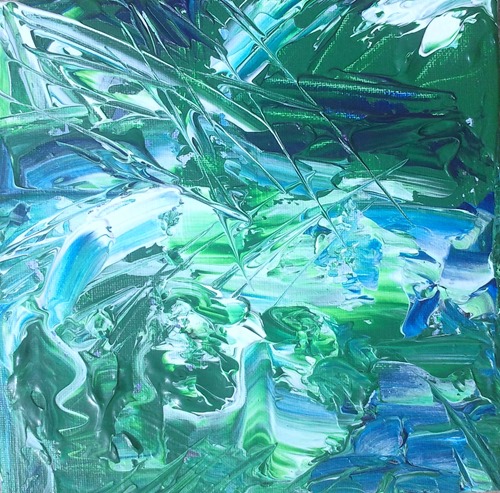 blue abstract art
