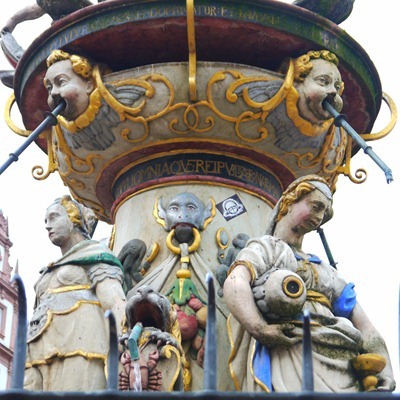 The town centre fountain