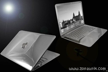 Laptop Termewah di Dunia terbuat dari berlian 25.5 karat