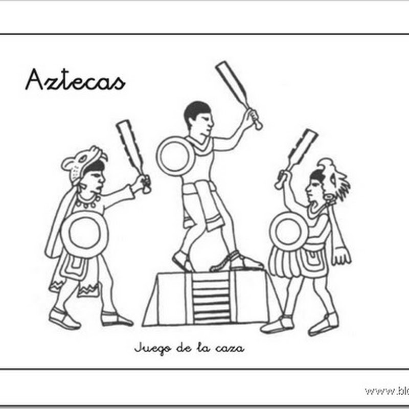 Colorear juegos de los aztecas