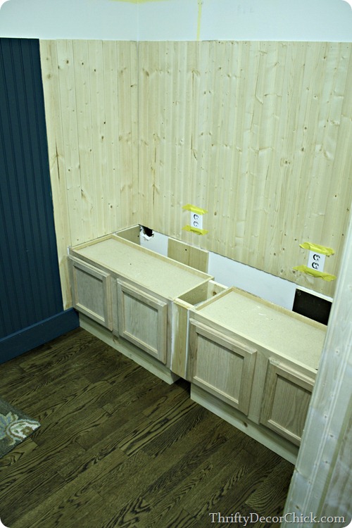 kitchen cabinet bench