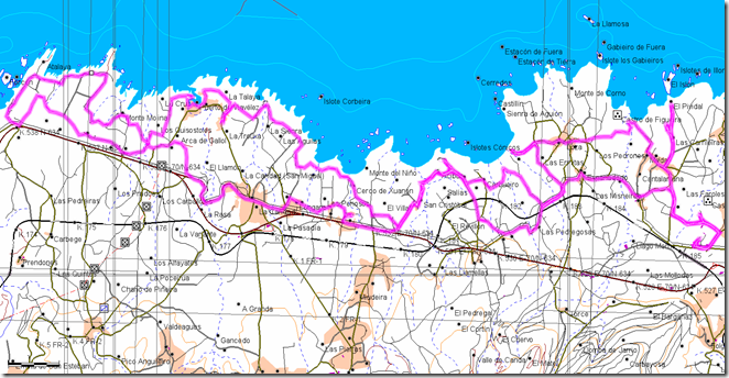 Mapa Ruta Navia Porcia